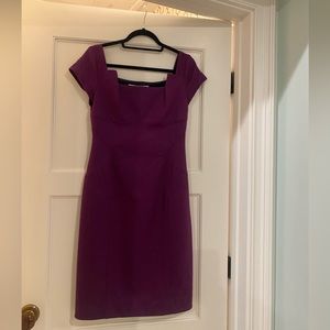 Diane Von Furstenberg purple fitted dress. Size 8
